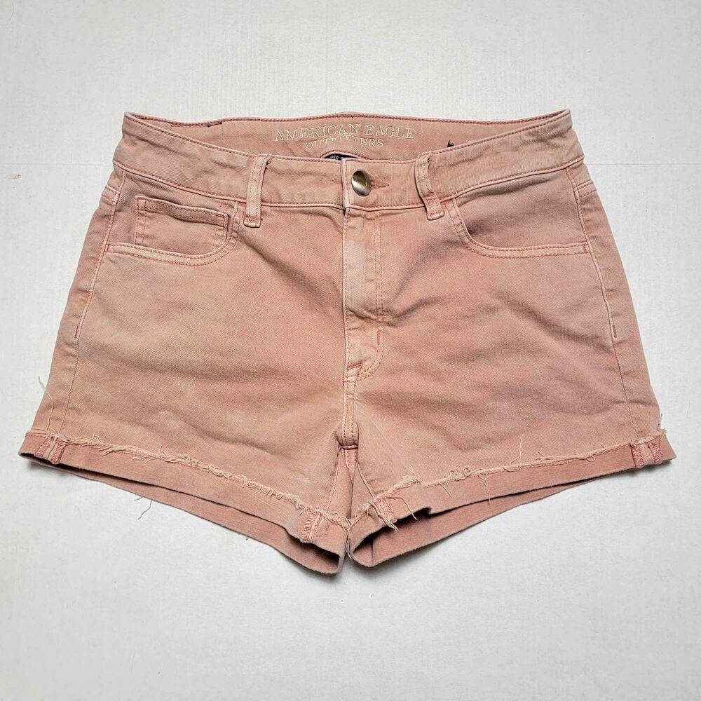 American Eagle Dusty Pink Hi Rise Shorts SZ 8